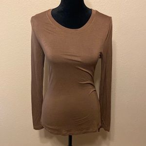 ❤️ 2 for $10 Brown Long Sleeve Lightweight Casual Top